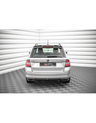 Splitter posteriore (con barre verticali) Skoda Fabia Combi Mk3 (Cod. M-SK-FA-3-RD1G+RD2G)