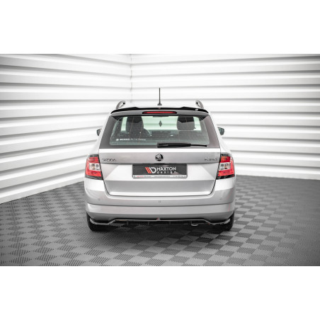 Splitter posteriore (con barre verticali) Skoda Fabia Combi Mk3 (Cod. M-SK-FA-3-RD1G+RD2G)