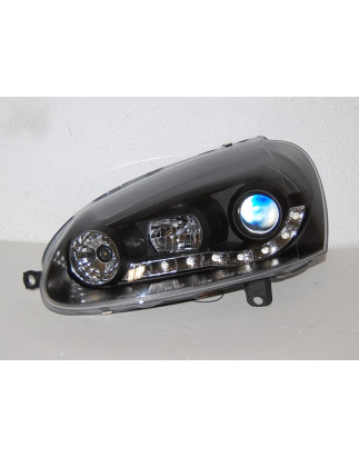 Fari Day Light Volkswagen Golf 5 Neri (Cod. E-FAW074)