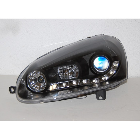 Fari Day Light Volkswagen Golf 5 Neri (Cod. E-FAW074)