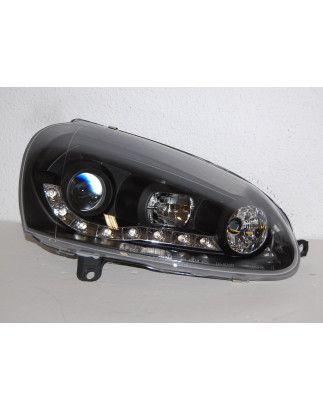 Fari Day Light Volkswagen Golf 5 Neri (Cod. E-FAW074)