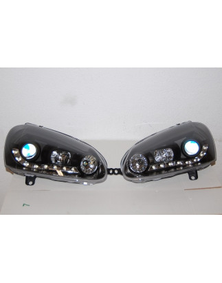 Fari Day Light Volkswagen Golf 5 Neri (Cod. E-FAW074)