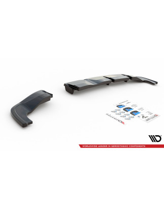 Splitter posteriore (con barre verticali) Hyundai I20 N Mk3 (Cod. M-HY-I20-3-N-RSD1G+RD1G)