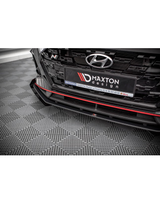 SPLITTER ANTERIORE street pro V.1 + Flaps Hyundai I20 N Mk3 (Cod. M-HYI203NCNC-FD1B+FSF1G)