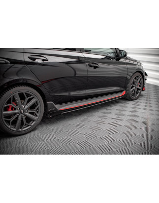 Diffusori minigonne street pro + Flaps Hyundai I20 N Mk3 (Cod. M-HYI203NCNC-SD1B+SRF1G)