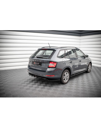Splitter posteriore (con barre verticali) Skoda Fabia Combi Mk3 Facelift (Cod. M-SK-FA-3F-K-RD1G+RD2