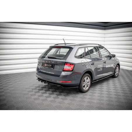 Splitter posteriore (con barre verticali) Skoda Fabia Combi Mk3 Facelift (Cod. M-SK-FA-3F-K-RD1G+RD2
