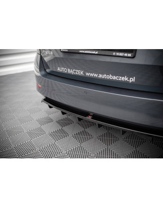 Splitter posteriore (con barre verticali) Skoda Fabia Combi Mk3 Facelift (Cod. M-SK-FA-3F-K-RD1G+RD2