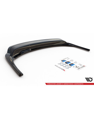 Splitter posteriore (con barre verticali) Skoda Fabia Combi Mk3 Facelift (Cod. M-SK-FA-3F-K-RD1G+RD2