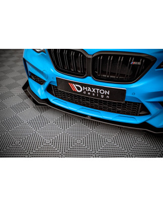 SPLITTER ANTERIORE street pro V.1 + Flaps BMW M2 Competition F87 (Cod. M-BM287MCOMPCNC-FD1B+FSF1G)