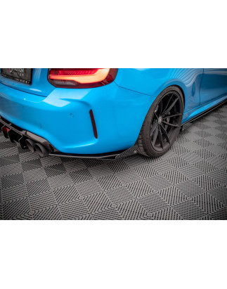 Splitters posteriori laterali Street Pro + Flaps BMW M2 F87 (Cod. M-BM287MCOMPCNC-RSD1B+RSF1G)