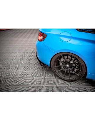 Splitters posteriori laterali Street Pro + Flaps BMW M2 F87 (Cod. M-BM287MCOMPCNC-RSD1B+RSF1G)