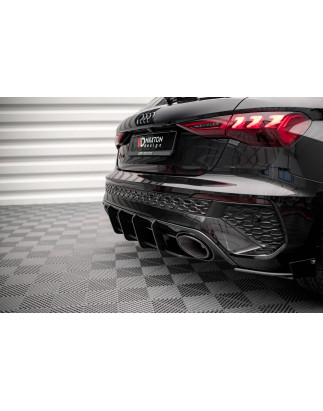 DIFFUSORE POSTERIORE street pro Audi RS3 Sportback 8Y (Cod. M-AURS38YCNC-RS1B)