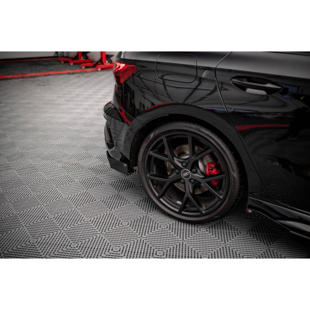 Splitters posteriori laterali Street Pro + Flaps Audi RS3 Sportback 8Y (Cod. M-AURS38YCNC-RSD1B+RSF1