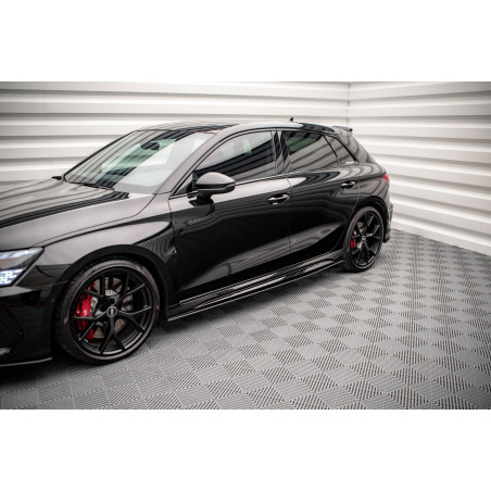 Diffusori minigonne street pro Audi RS3 Sportback 8Y (Cod. M-AURS38YCNC-SD1B)