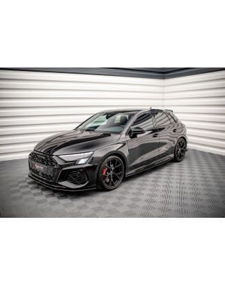 Diffusori minigonne street pro Audi RS3 Sportback 8Y (Cod. M-AURS38YCNC-SD1B)