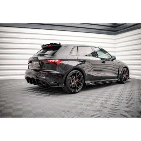 Diffusori minigonne street pro + Flaps Audi RS3 Sportback 8Y (Cod. M-AURS38YCNC-SD1B+SRF1G)