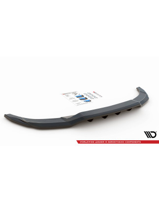 Splitter posteriore (con barre verticali) Audi A3 S-Line Sportback 8Y (Cod. M-AU-A3-8Y-SLINE-RD1G+RD