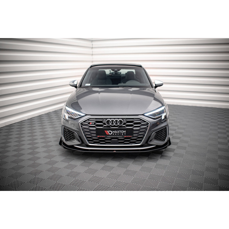 SPLITTER ANTERIORE street pro + Flaps Audi S3 / A3 S-Line 8Y (Cod. M-AUA38YSLINECNC-FD1B+FSF1G)