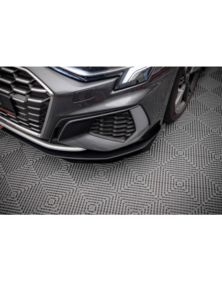 SPLITTER ANTERIORE street pro + Flaps Audi S3 / A3 S-Line 8Y (Cod. M-AUA38YSLINECNC-FD1B+FSF1G)