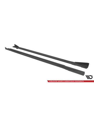Diffusori minigonne street pro + Flaps V.1 Audi S3 / A3 S-Line 8Y / 8Y Facelift (Cod. M-AUA38YSLINEC