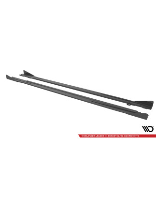 Diffusori minigonne street pro + Flaps V.1 Audi S3 / A3 S-Line 8Y / 8Y Facelift (Cod. M-AUA38YSLINEC