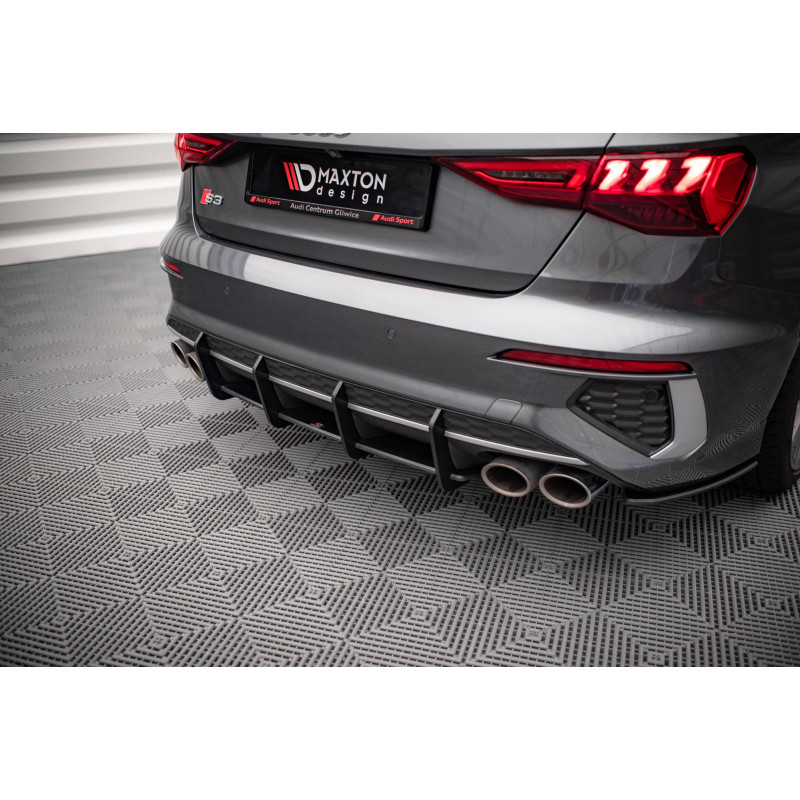 DIFFUSORE POSTERIORE street pro Audi S3 berlina 8Y (Cod. M-AUS38YSCNC-RS1B)
