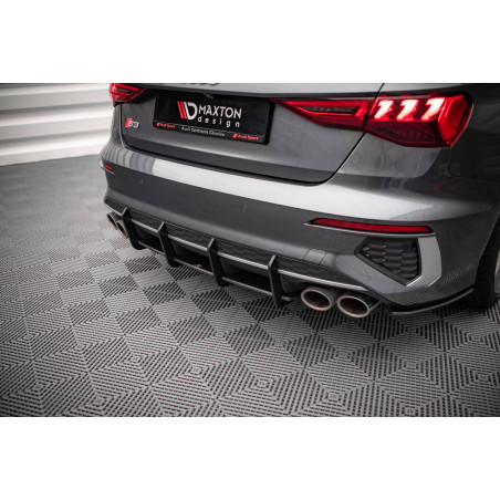 DIFFUSORE POSTERIORE street pro Audi S3 berlina 8Y (Cod. M-AUS38YSCNC-RS1B)
