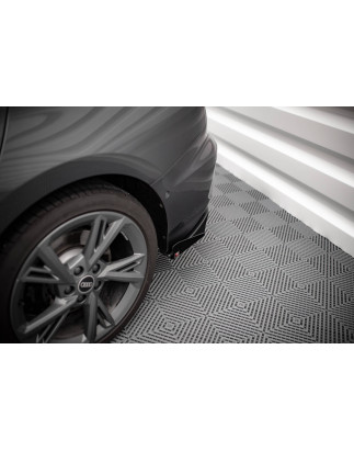 Splitters posteriori laterali Street Pro + Flaps Audi S3 berlina 8Y (Cod. M-AUS38YSCNC-RSD1B+RSF1G)