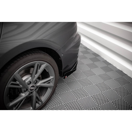 Splitters posteriori laterali Street Pro + Flaps Audi S3 berlina 8Y (Cod. M-AUS38YSCNC-RSD1B+RSF1G)