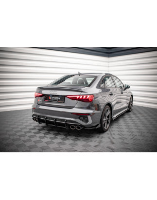 Splitters posteriori laterali Street Pro + Flaps Audi S3 berlina 8Y (Cod. M-AUS38YSCNC-RSD1B+RSF1G)