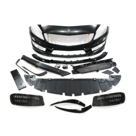 Paraurti Anteriore Mercedes W176 2012-2015 A45 Look AMG Sensori (Cod. E-TCM01561)