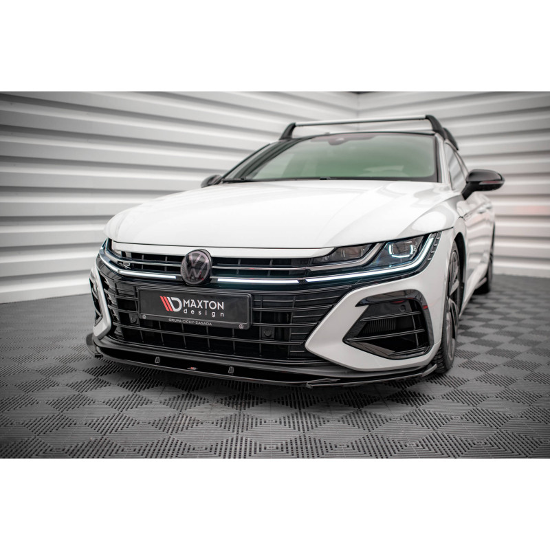 SPLITTER ANTERIORE V.1 Volkswagen Arteon R berlina / Shooting Brake Mk1 Facelift (Cod. M-VW-AR-1F-R-