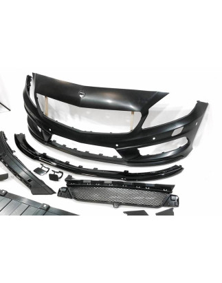 Paraurti Anteriore Mercedes W176 2012-2015 A45 Look AMG Sensori (Cod. E-TCM01561)
