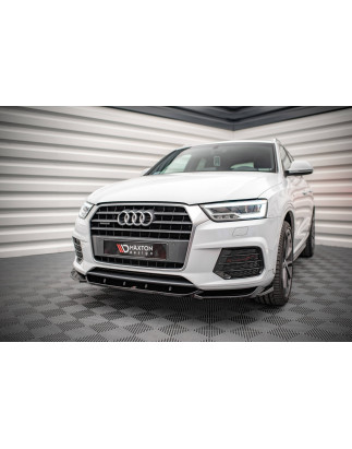 SPLITTER ANTERIORE V.1 Audi Q3 Sport 8U Facelift (Cod. M-AU-Q3-1F-SLINE-FD1G)