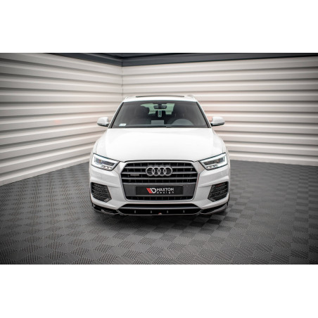 SPLITTER ANTERIORE V.1 Audi Q3 Sport 8U Facelift (Cod. M-AU-Q3-1F-SLINE-FD1G)
