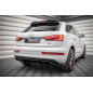 Splitter posteriore (con barre verticali) Audi Q3 Sport 8U Facelift (Cod. M-AU-Q3-1F-SLINE-RD1G+RD2G