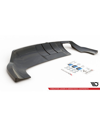 Splitter posteriore (con barre verticali) Audi Q3 Sport 8U Facelift (Cod. M-AU-Q3-1F-SLINE-RD1G+RD2G
