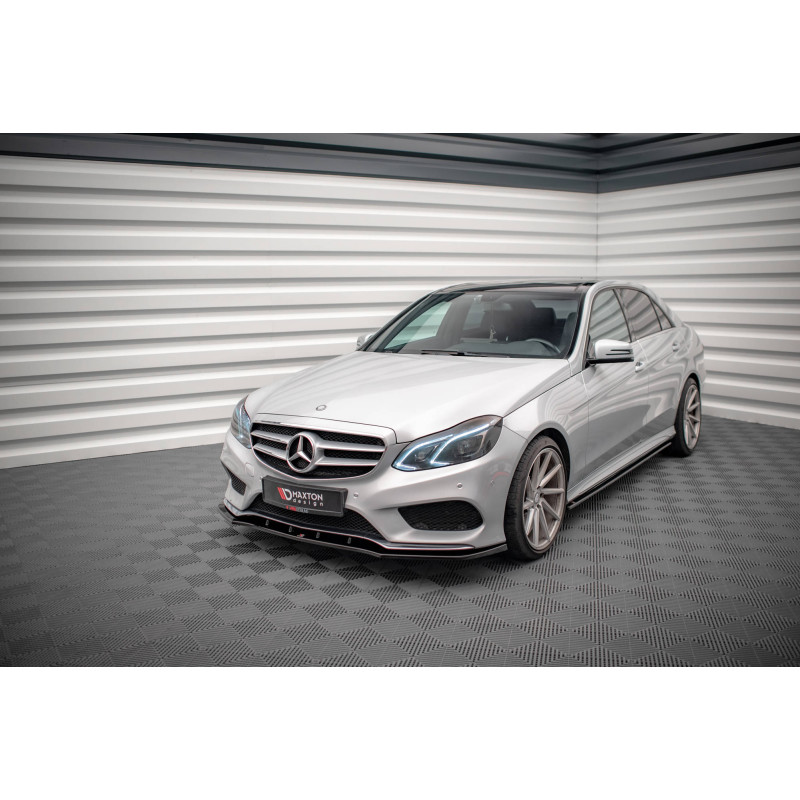 SPLITTER ANTERIORE V.1 Mercedes-Benz E AMG-Line berlina W212 Facelift (Cod. M-ME-E-212F-AMGLINE-FD1G