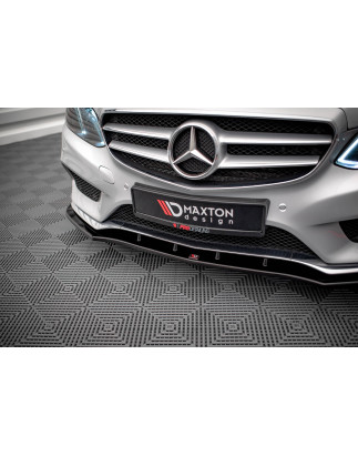SPLITTER ANTERIORE V.1 Mercedes-Benz E AMG-Line berlina W212 Facelift (Cod. M-ME-E-212F-AMGLINE-FD1G