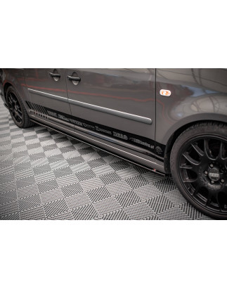Diffusori minigonne Volkswagen Caddy Long Mk3 Facelift (Cod. M-VW-CA-3F-L-SD1G)
