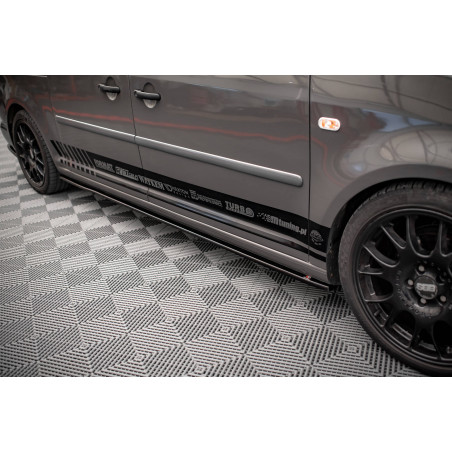 Diffusori minigonne Volkswagen Caddy Long Mk3 Facelift (Cod. M-VW-CA-3F-L-SD1G)