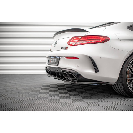 Splitter posteriore (con barre verticali) Mercedes-AMG C 63AMG Coupe AMG Aero Pack C205 Facelift (Co