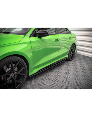 Diffusori minigonne street pro Audi RS3 berlina 8Y (Cod. M-AURS38YSCNC-SD1B)