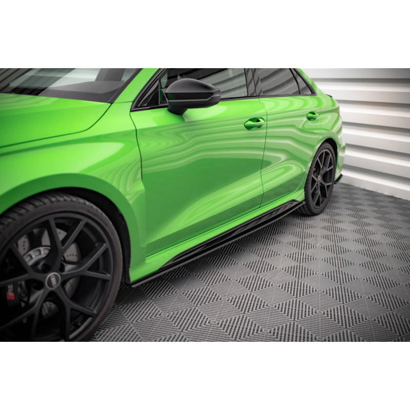 Diffusori minigonne street pro Audi RS3 berlina 8Y (Cod. M-AURS38YSCNC-SD1B)