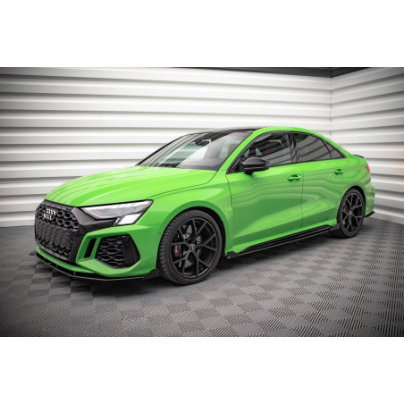 Diffusori minigonne street pro + Flaps Audi RS3 berlina 8Y (Cod. M-AURS38YSCNC-SD1B+SF1G)