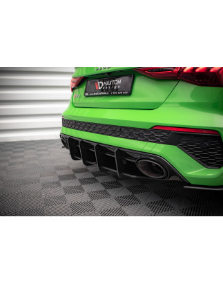 DIFFUSORE POSTERIORE street pro Audi RS3 berlina 8Y (Cod. M-AURS38YSCNC-RS1B)