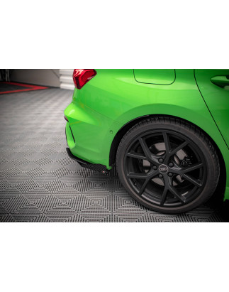 Splitters posteriori laterali Street Pro + Flaps Audi RS3 berlina 8Y (Cod. M-AURS38YSCNC-RSD1B+RSF1G