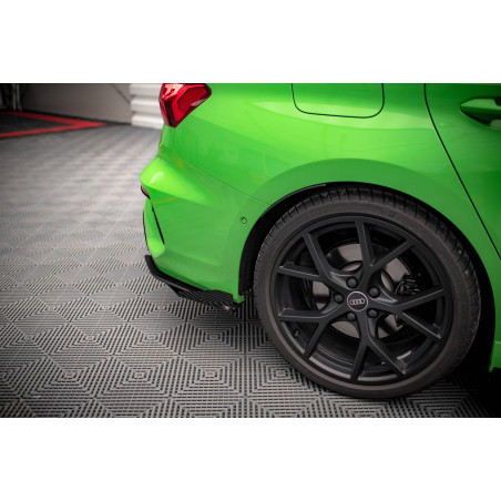Splitters posteriori laterali Street Pro + Flaps Audi RS3 berlina 8Y (Cod. M-AURS38YSCNC-RSD1B+RSF1G