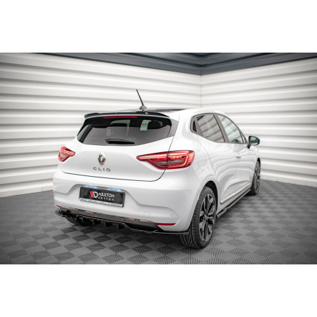 Splitter posteriore (con barre verticali) Renault Clio Mk5 (Cod. M-RE-CL-5-RSD1G+RD1G)